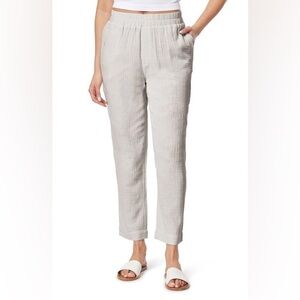 C&C California Gauze Pull On Pant Casual Lightweight Cream Size Large